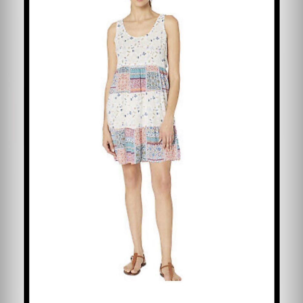 Aventura Laney Floral Patchwork Sleeveless Sundress in a women's size small